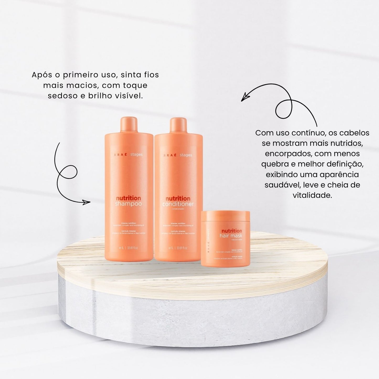Kit Braé Stages Nutrition Hidratação Nutritiva Trio