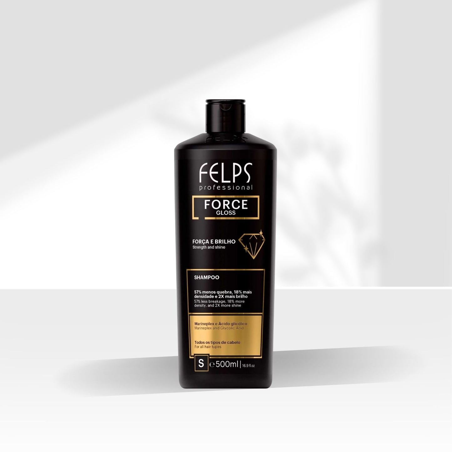 Shampoo Felps Force Gloss Força e Brilho 500 ml