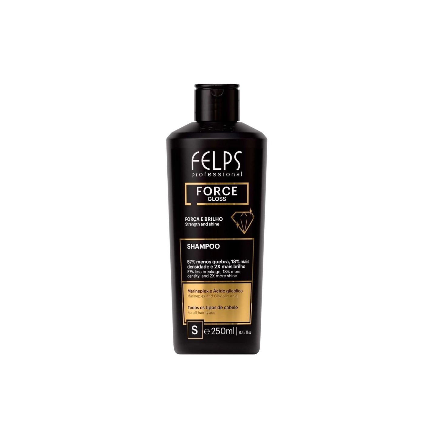 Shampoo Felps Force Gloss Força e Brilho 250 ml