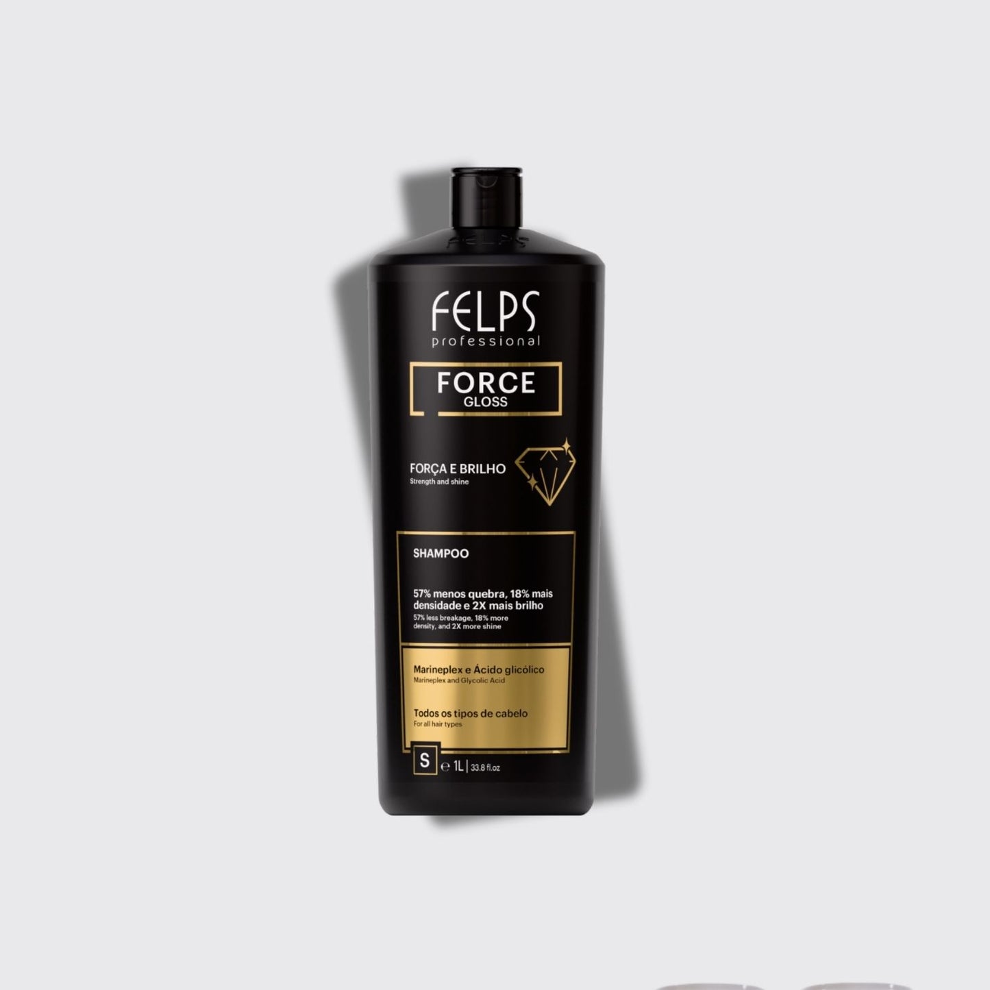 Felps Force Gloss Shampoo Força e Brilho 1 Litro