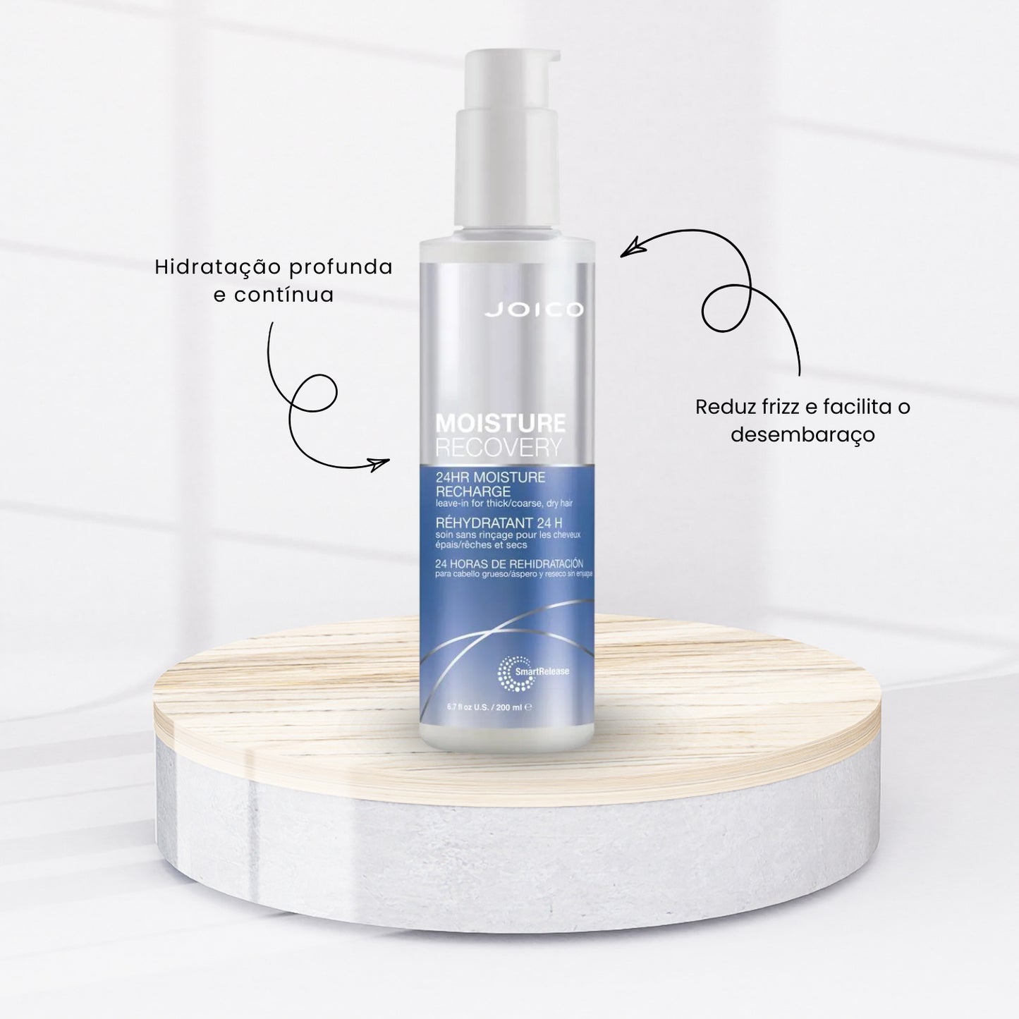 Leave In Tratamento Joico Moisture Recovery Hidratação Profunda 200 ml