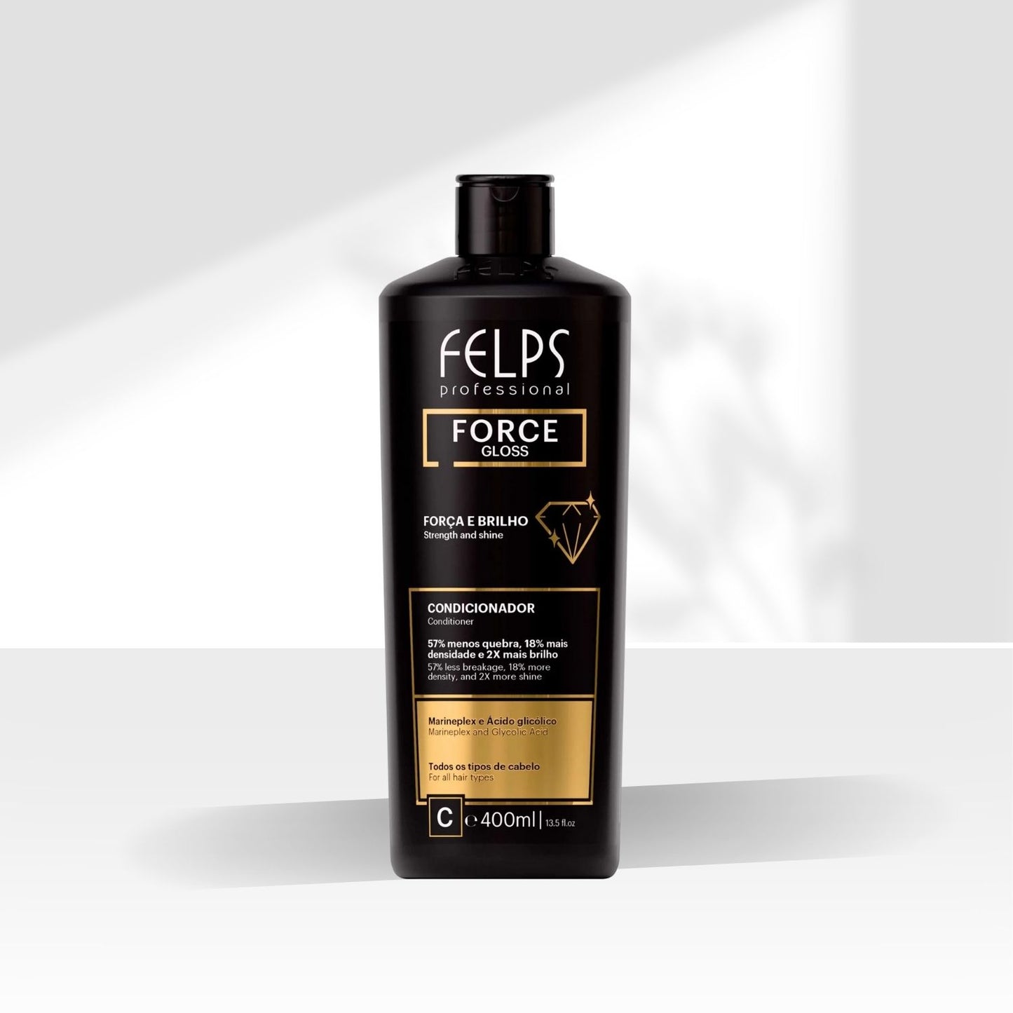 Condicionador Felps Force Gloss Força e Brilho 400 ml