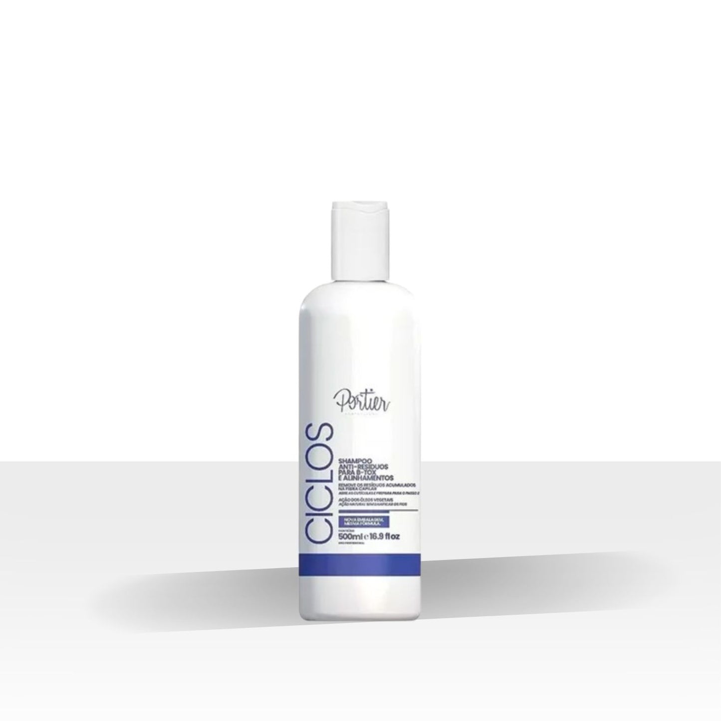 Shampoo Portier Ciclos Anti Resíduo Limpeza Profunda 500 ml