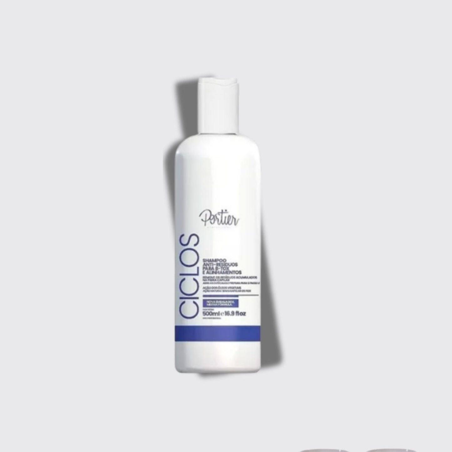 Shampoo Portier Ciclos Anti Resíduo Limpeza Profunda 500 ml