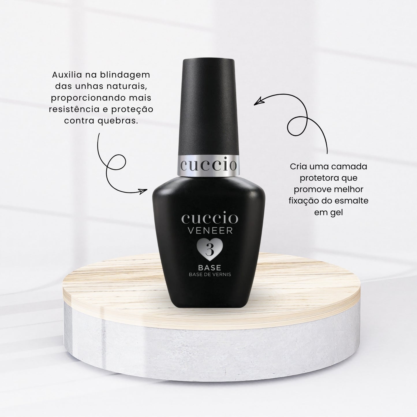 Base Cuccio Capa Base Blindagem Esmaltação em Gel Unhas 13 ml