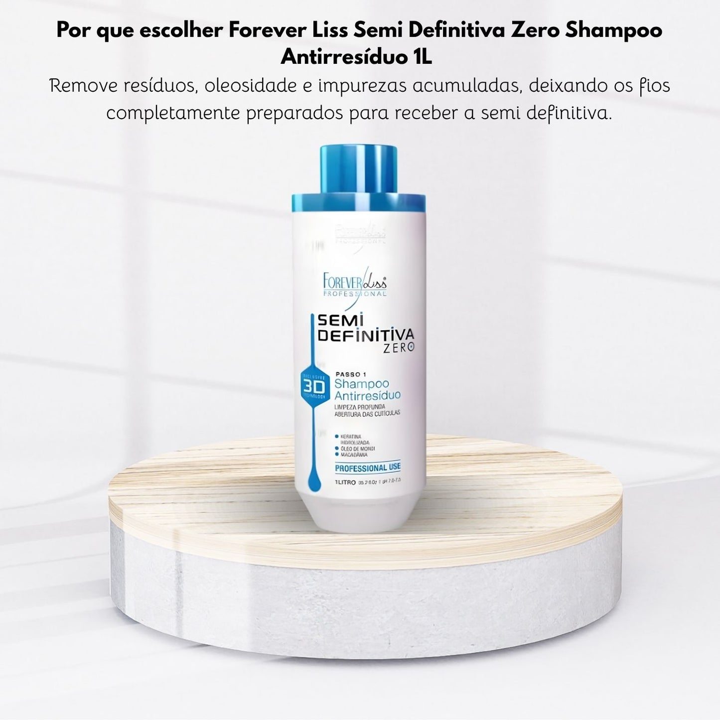 Shampoo Antirresíduo Forever Liss Semi Definitiva Zero 1 Litro