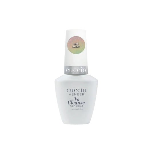 Finalizador Top Coat Cuccio No Cleanse Iris Fairy Brilho Intenso 13 ml
