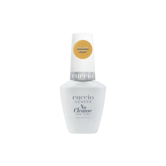 Finalizador Top Coat Cuccio No Cleanse Golden Fairy Brilho Intenso 13 ml