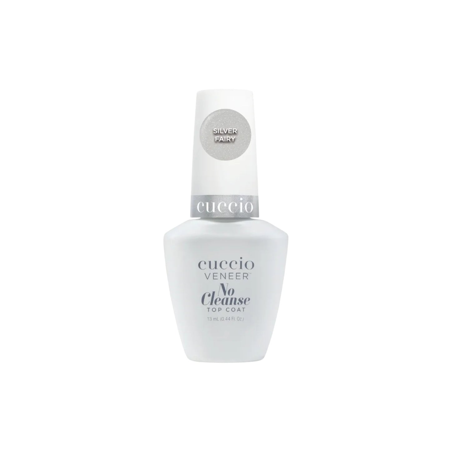 Finalizador Top Coat Cuccio No Cleanse Silver Fairy Brilho Intenso 13 ml