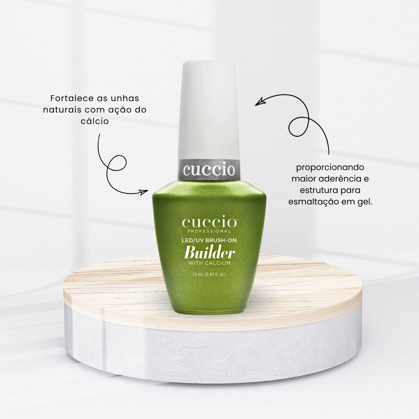 Gel Construtor Cuccio Base Builder Calcium Fortalecimento 13 ml