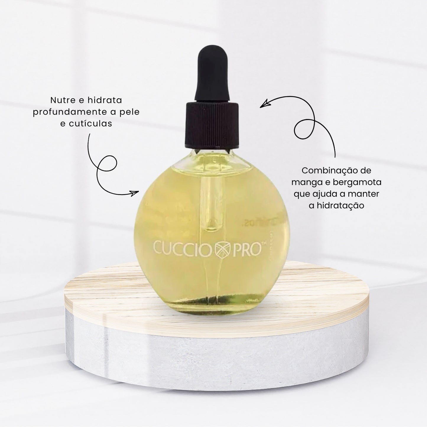 Óleo Hidratante Cuccio Pro Manga e Bergamota Nutrição e Maciez 75 ml