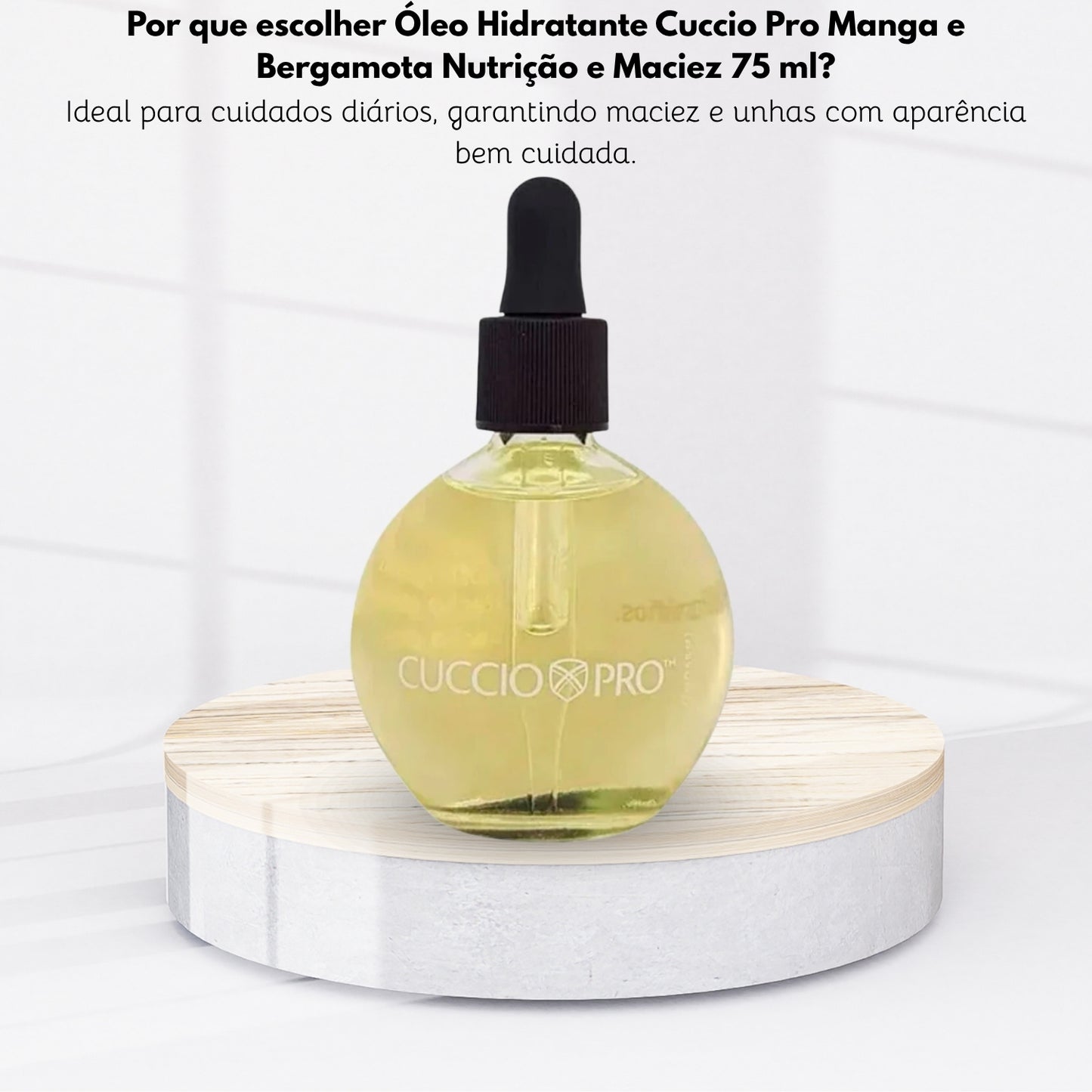 Óleo Hidratante Cuccio Pro Manga e Bergamota Nutrição e Maciez 75 ml
