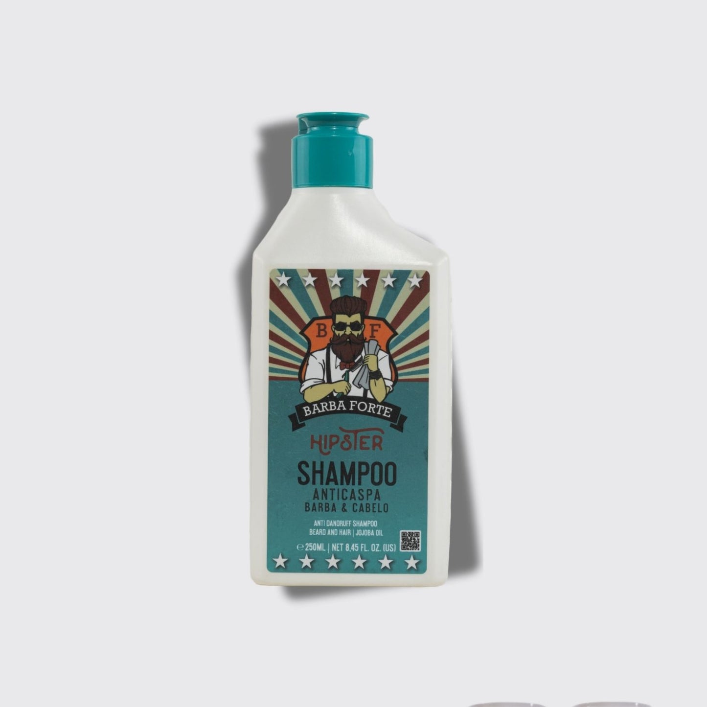 Barba Forte Hipster Shampoo Anticaspa Limpeza 250 ml