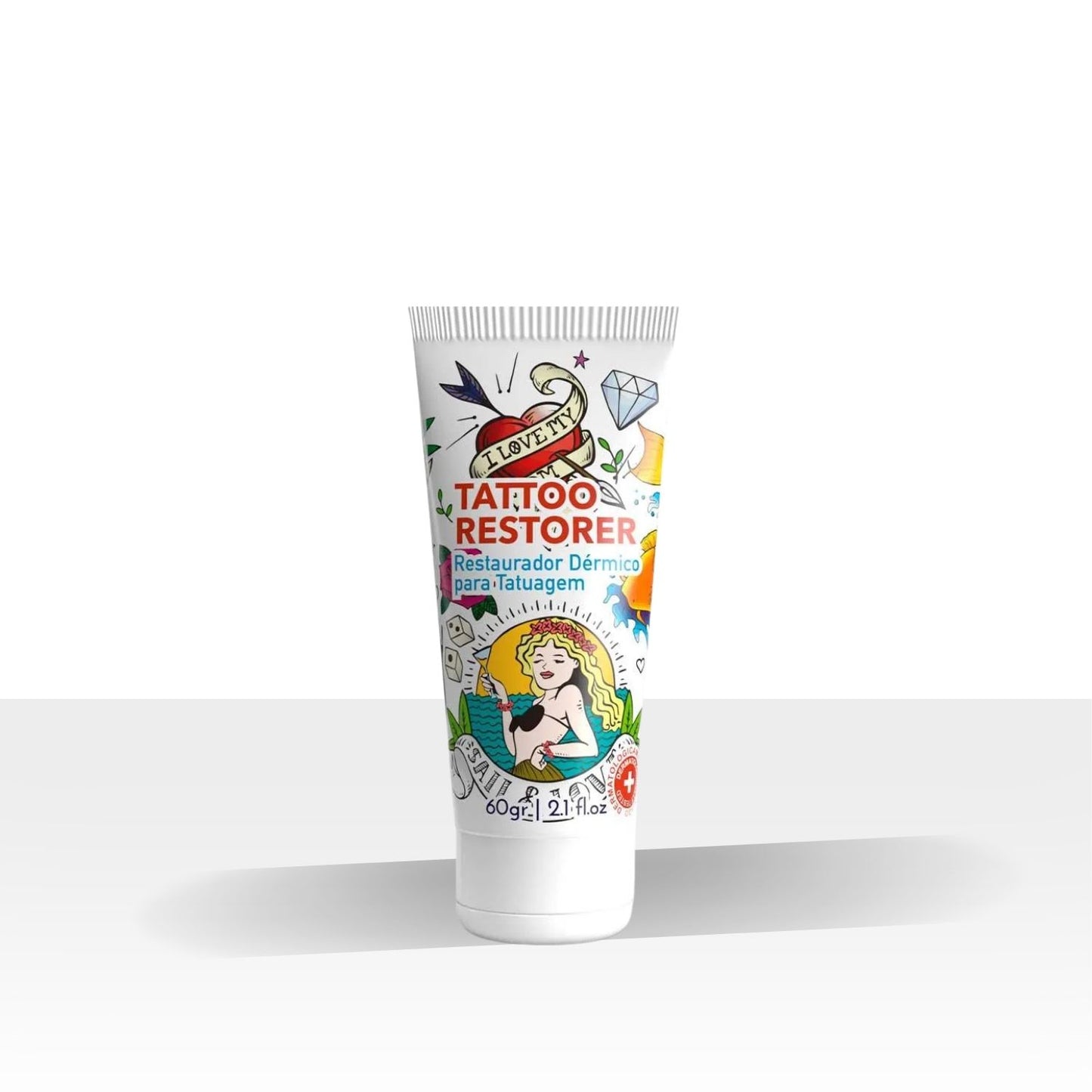 Barba Forte Tattoo Restorer Hidratação e Proteção 60 g