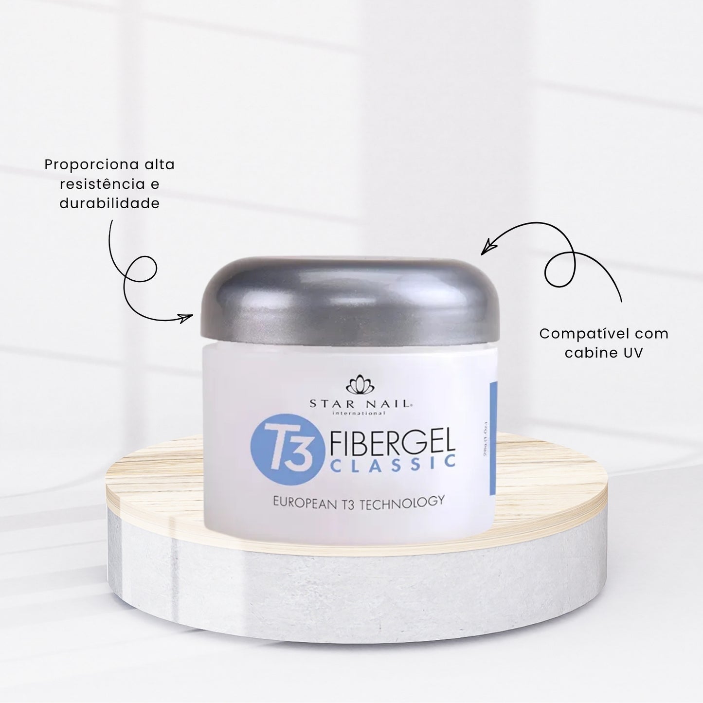 Gel Fibra Cuccio T3 Fibergel Pink UV Estruturação e Resistência 28 g