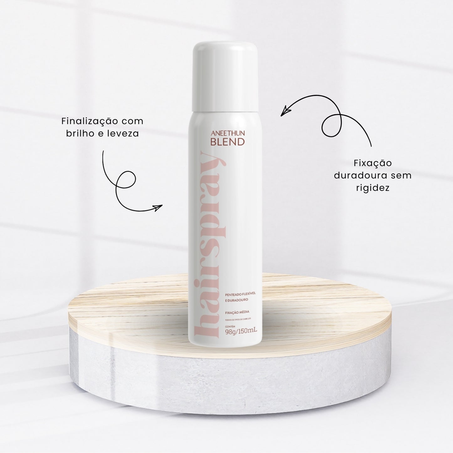 Spray Capilar Aneethun Hair Spray Blend Fixação e Finalização 150 ml