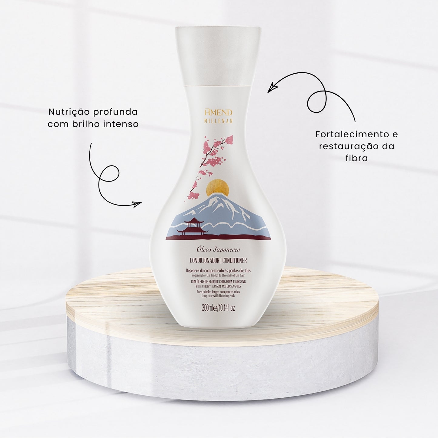 Condicionador Amend Millenar Óleos Japoneses Nutrição e Brilho 300 ml