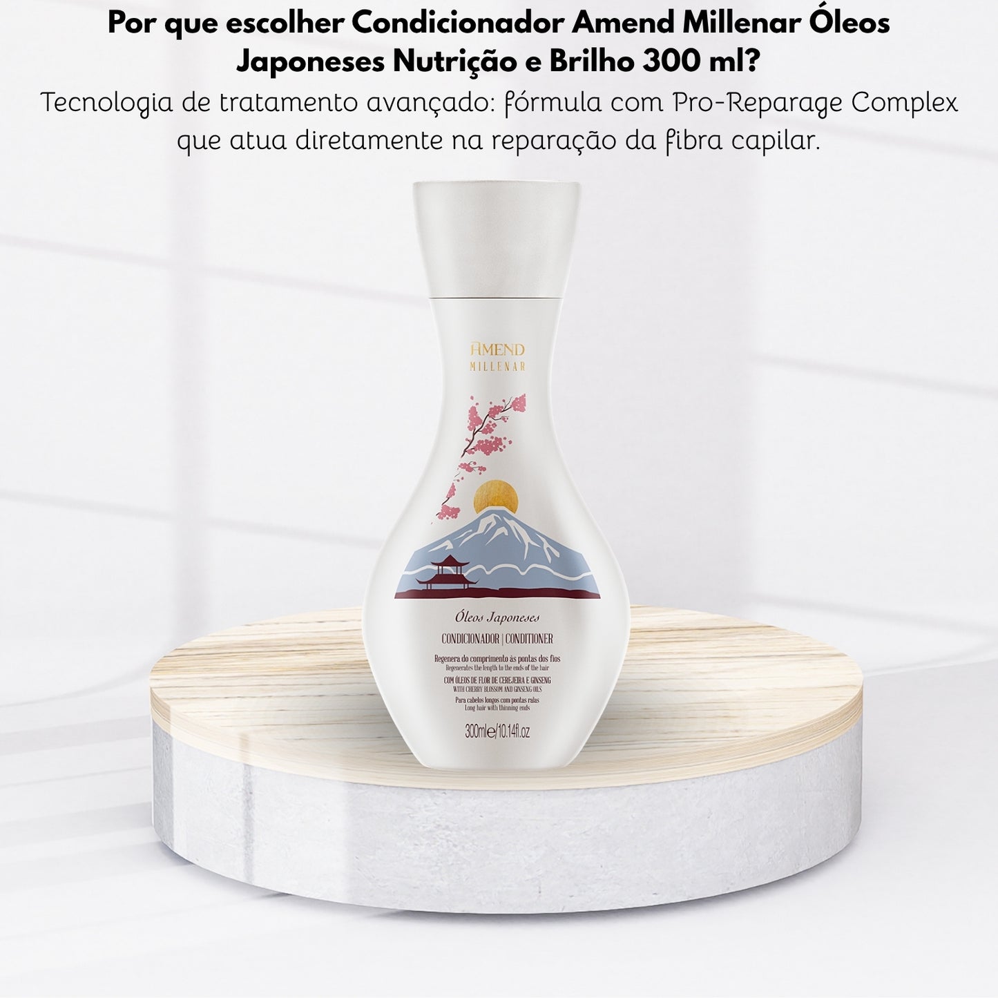 Condicionador Amend Millenar Óleos Japoneses Nutrição e Brilho 300 ml