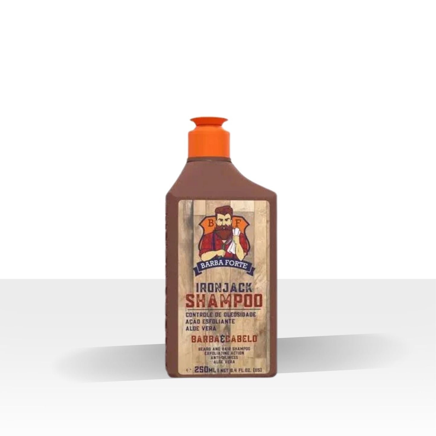 Barba Forte Ironjack Shampoo Limpeza Revitalizante 250 ml