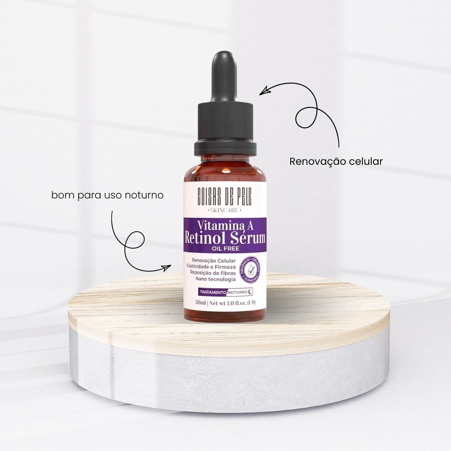 Coisas de Pele Sérum Retinol Renovação e Firmeza 30 ml