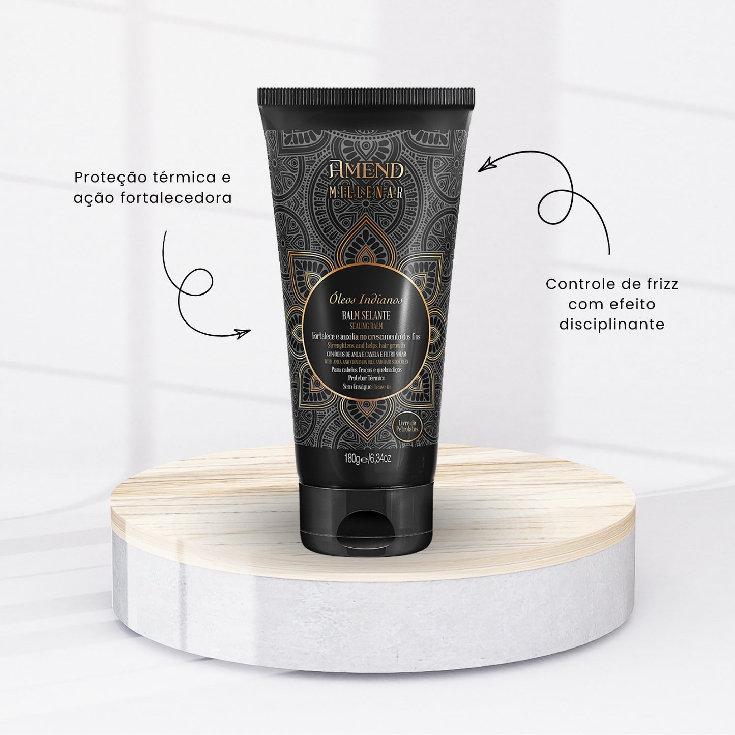 Balm Selante Amend Millenar Óleos Indianos Nutrição e Controle Frizz 180 g