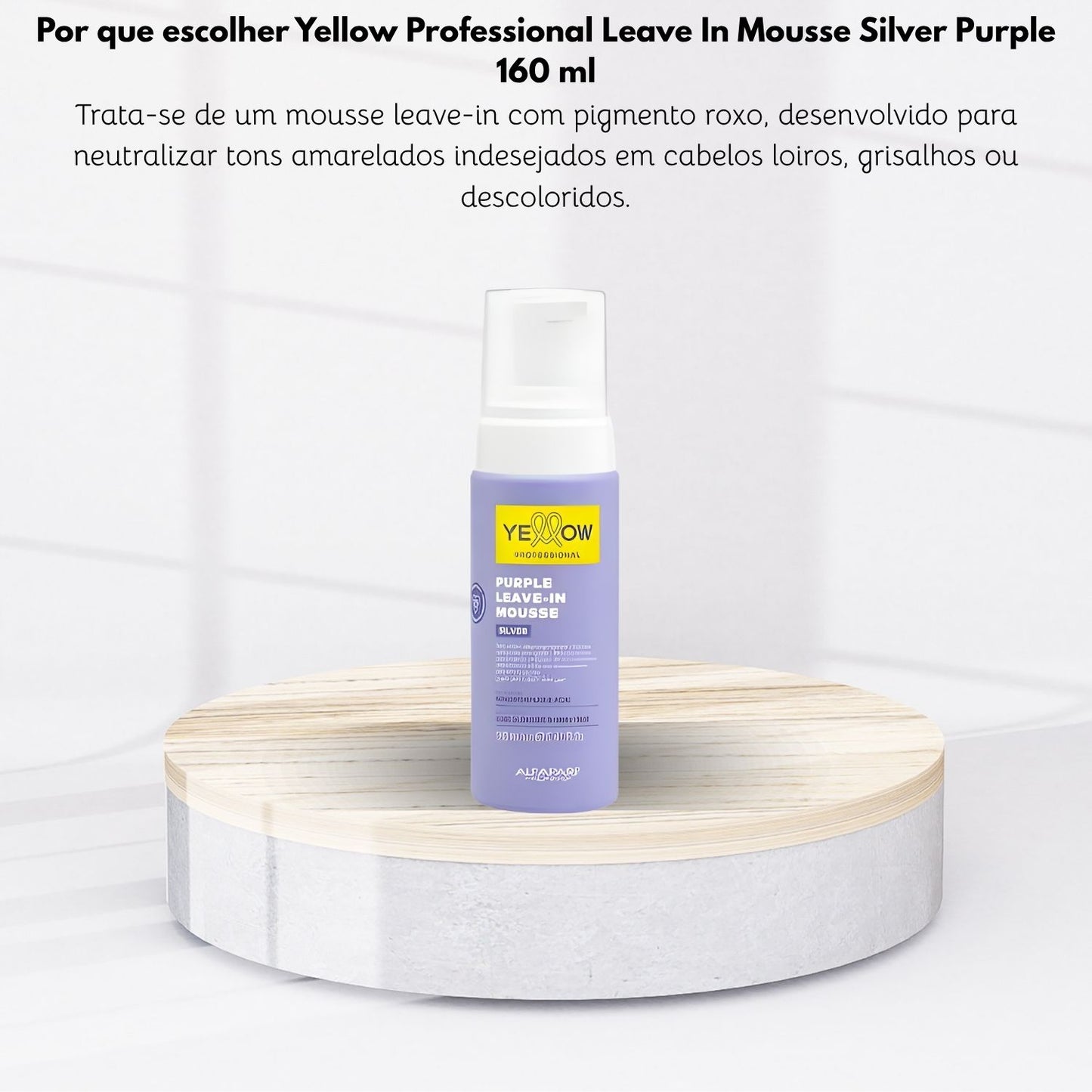 Leave-in Yellow Mousse Silver Purple 160 ml