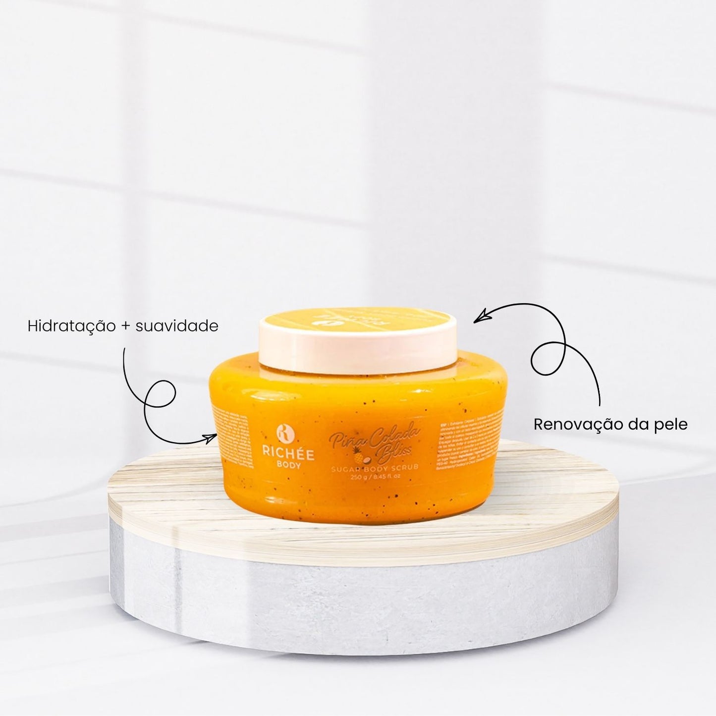 Esfoliante Corporal Richée Pina Colada Hidratante 250 g