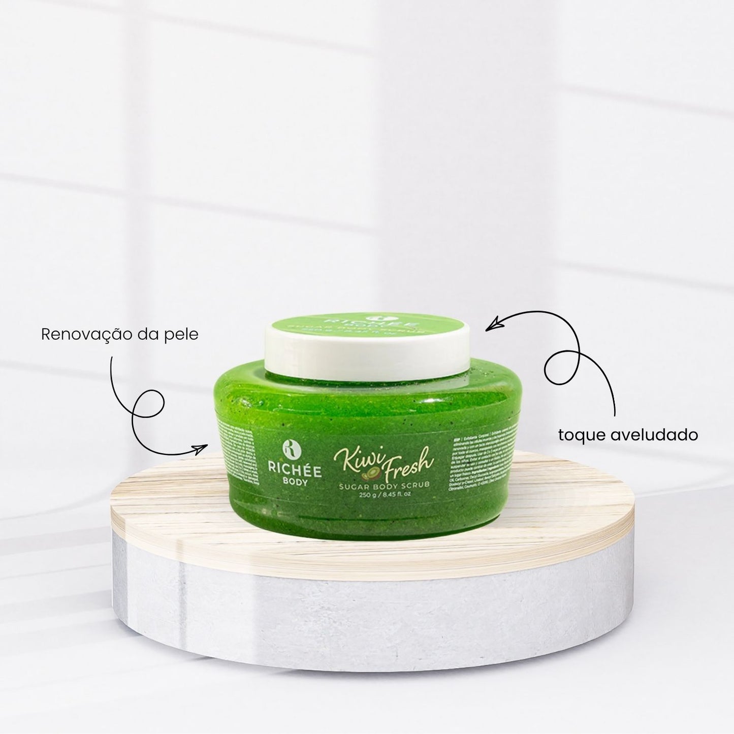 Esfoliante Corporal Richée Kiwi Hidratante 250 g