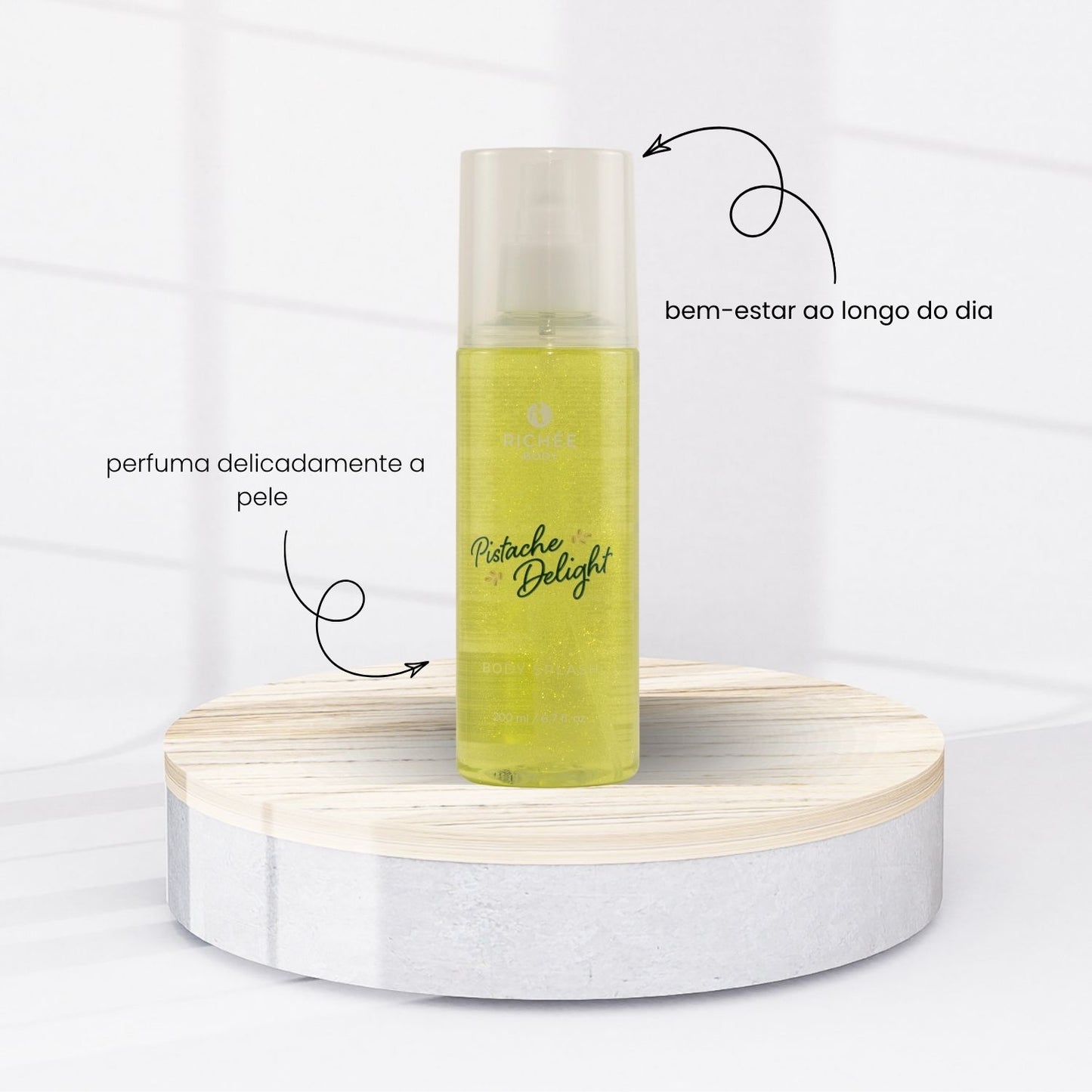 Body Splash Richée Pistache Desodorante Corporal 200 ml