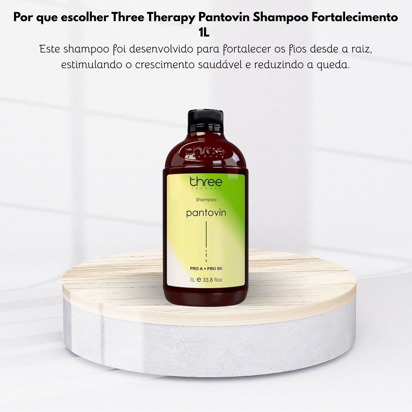 Shampoo Three Therapy Pantovin Fortalecimento 1 Litro