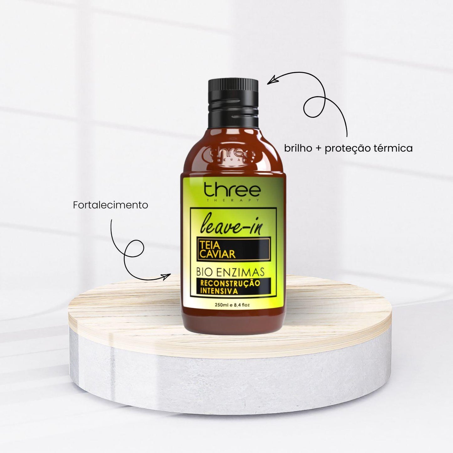 Kit Three Therapy Teia Caviar Tratamento Capilar