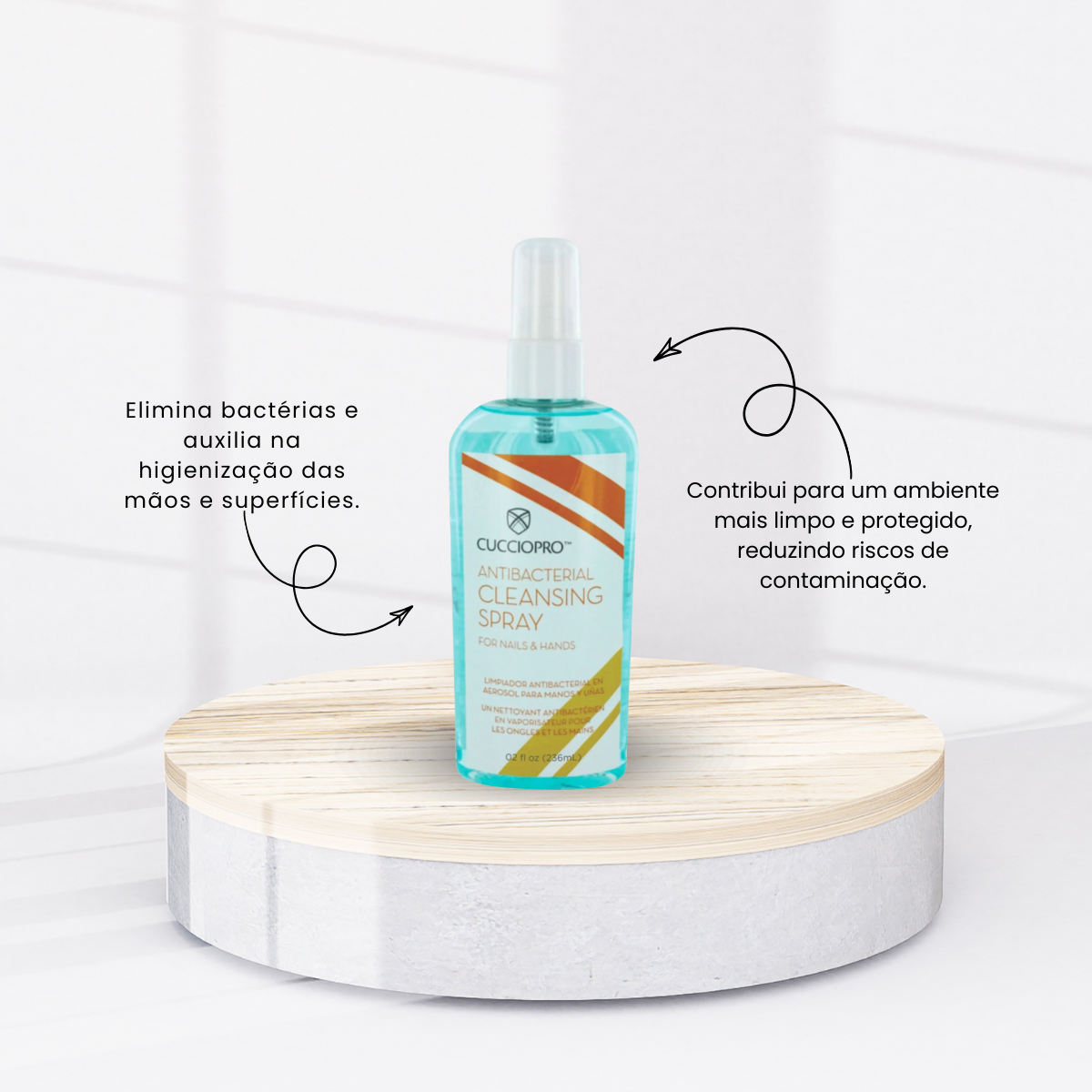 Kit Cuccio Star Nail 2 Cleansing Antibacterial Spray