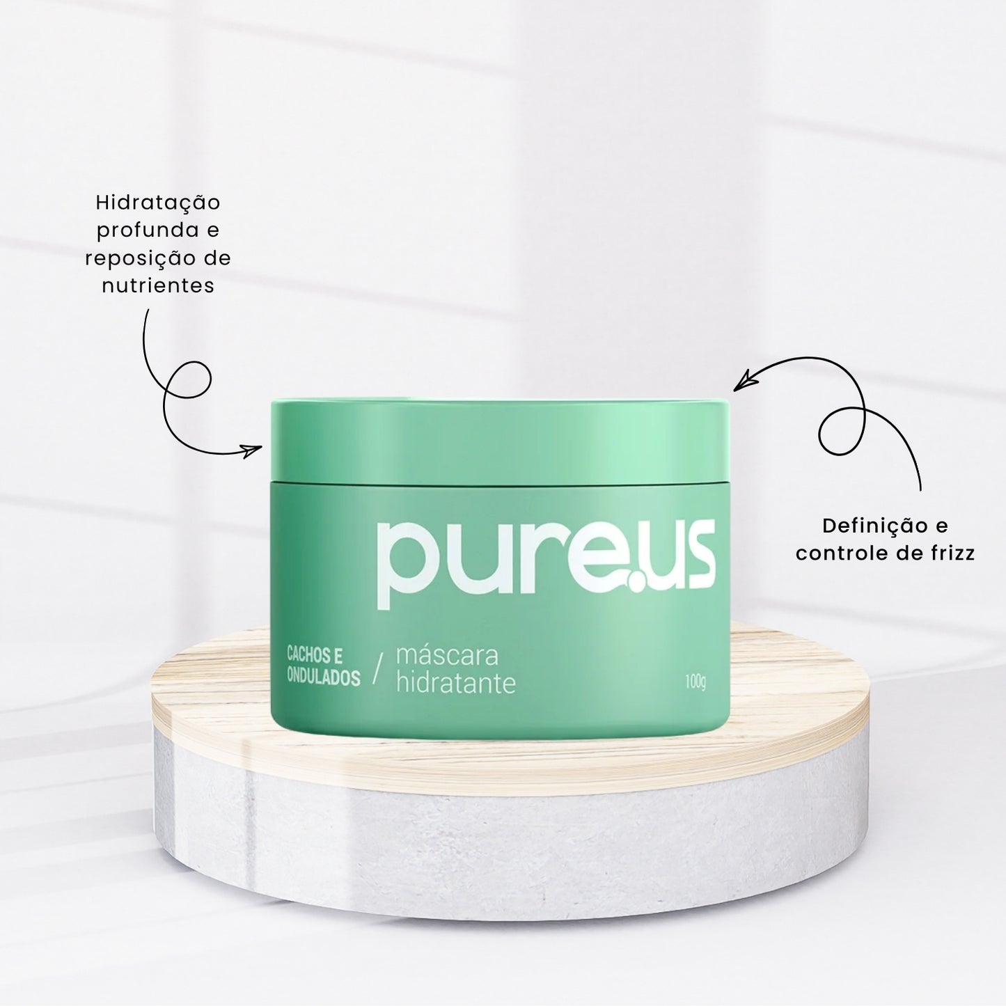Kit Madamelis Pure Us Cachos Shampoo Mascara 100 ml