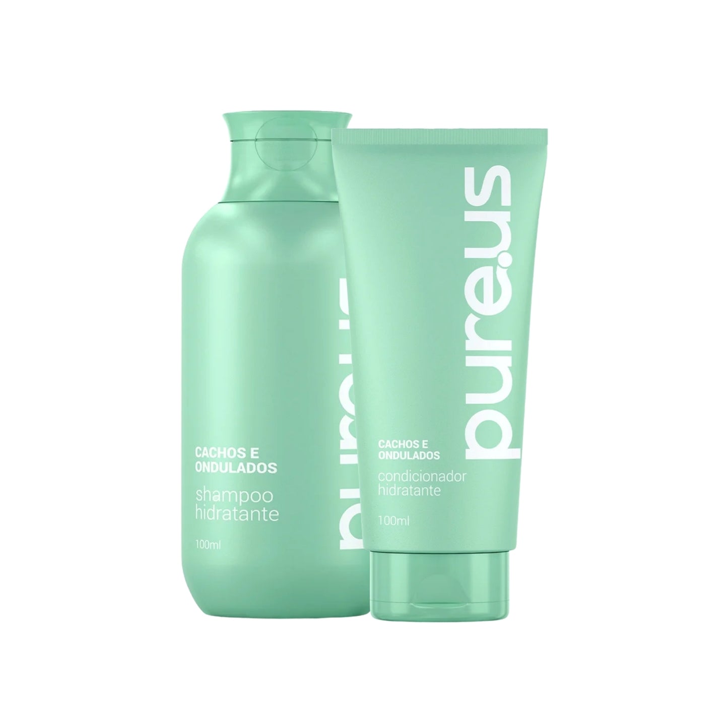 Kit Madamelis Pure Us Cachos Shampoo Condicionador 100 ml