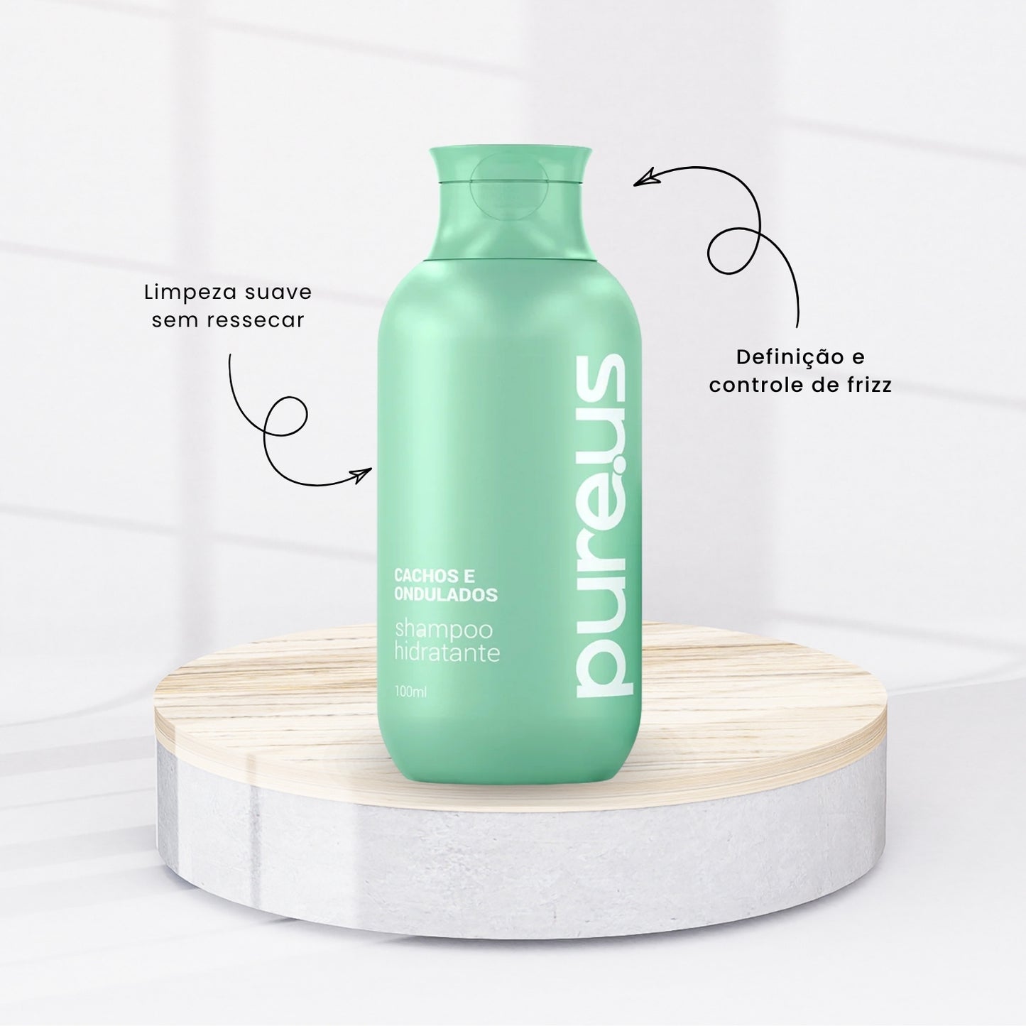 Kit Tratamento Madamelis Pure Us Cachos 3 Produtos
