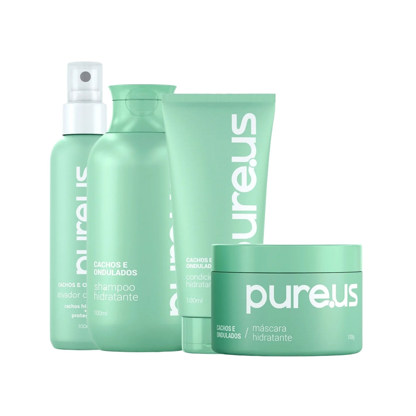 Kit Tratamento Madamelis Pure Us Cachos 4 produtos