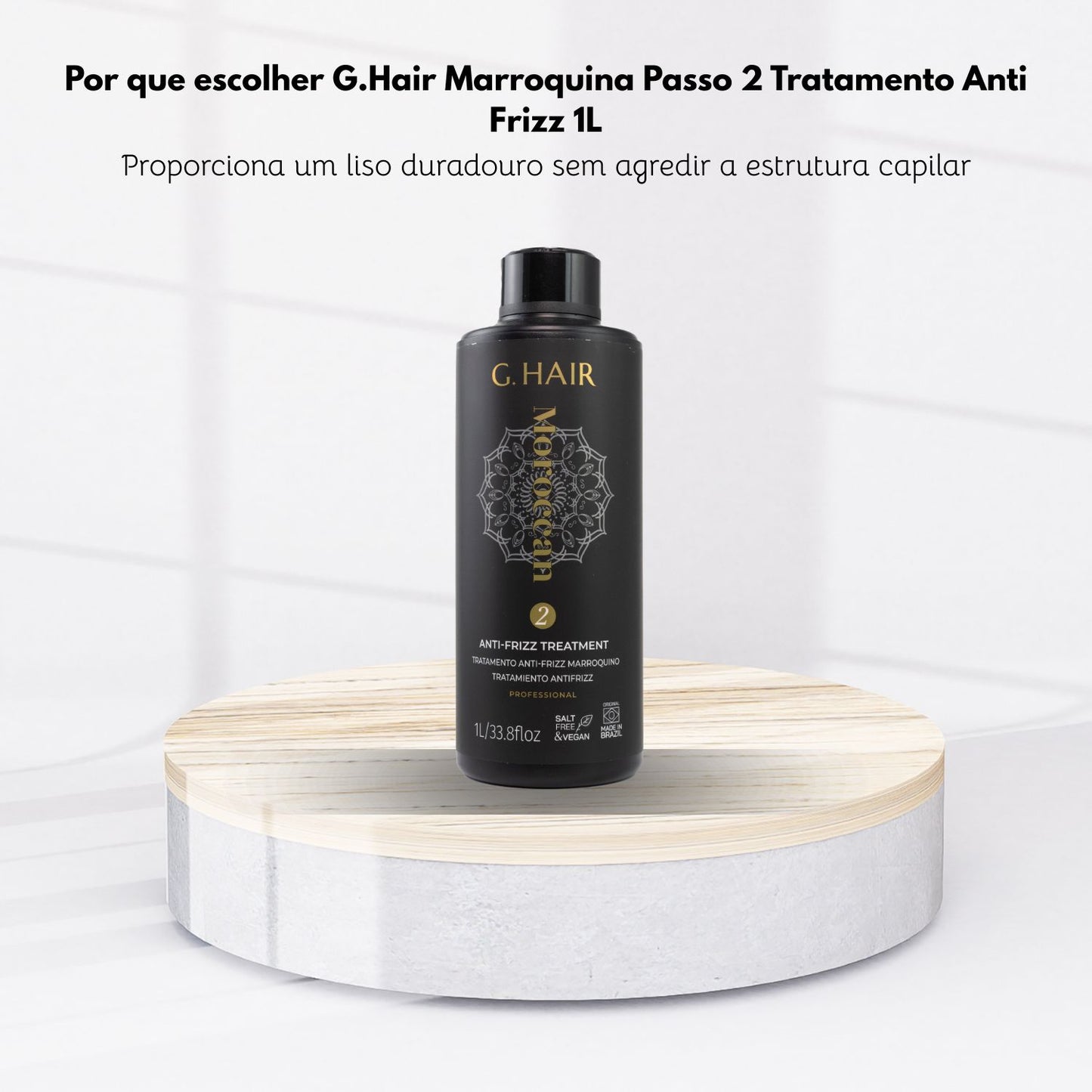Tratamento Capilar G.HAIR Maroccan Anti Frizz Passo 2 1000 ml