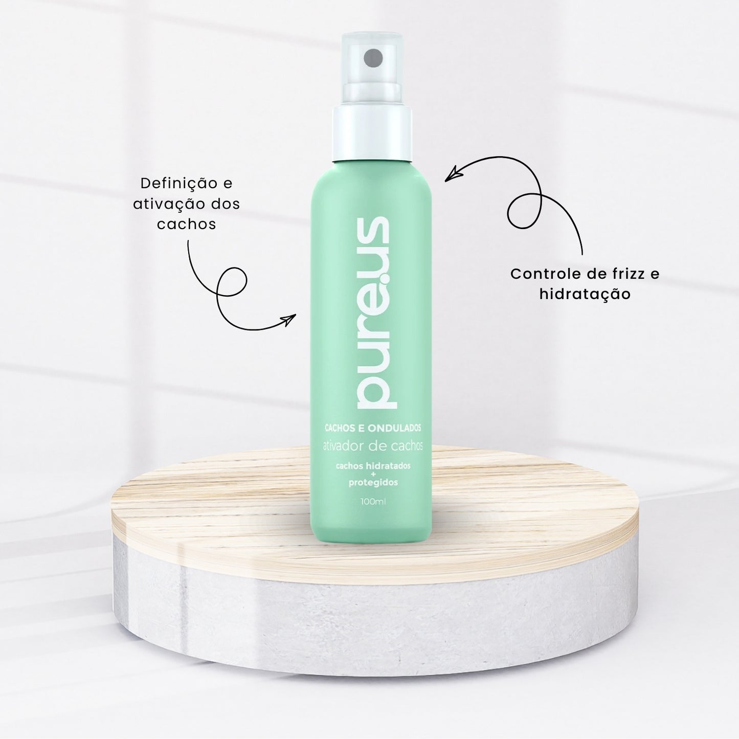 Kit Tratamento Madamelis Pure Us Cachos 4 produtos