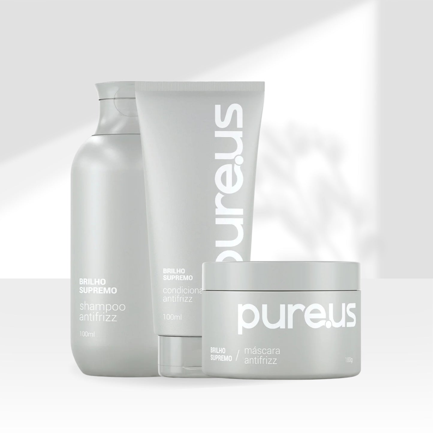 Kit Madamelis Pure Us Tratamento  Antifrizz 3 Produtos