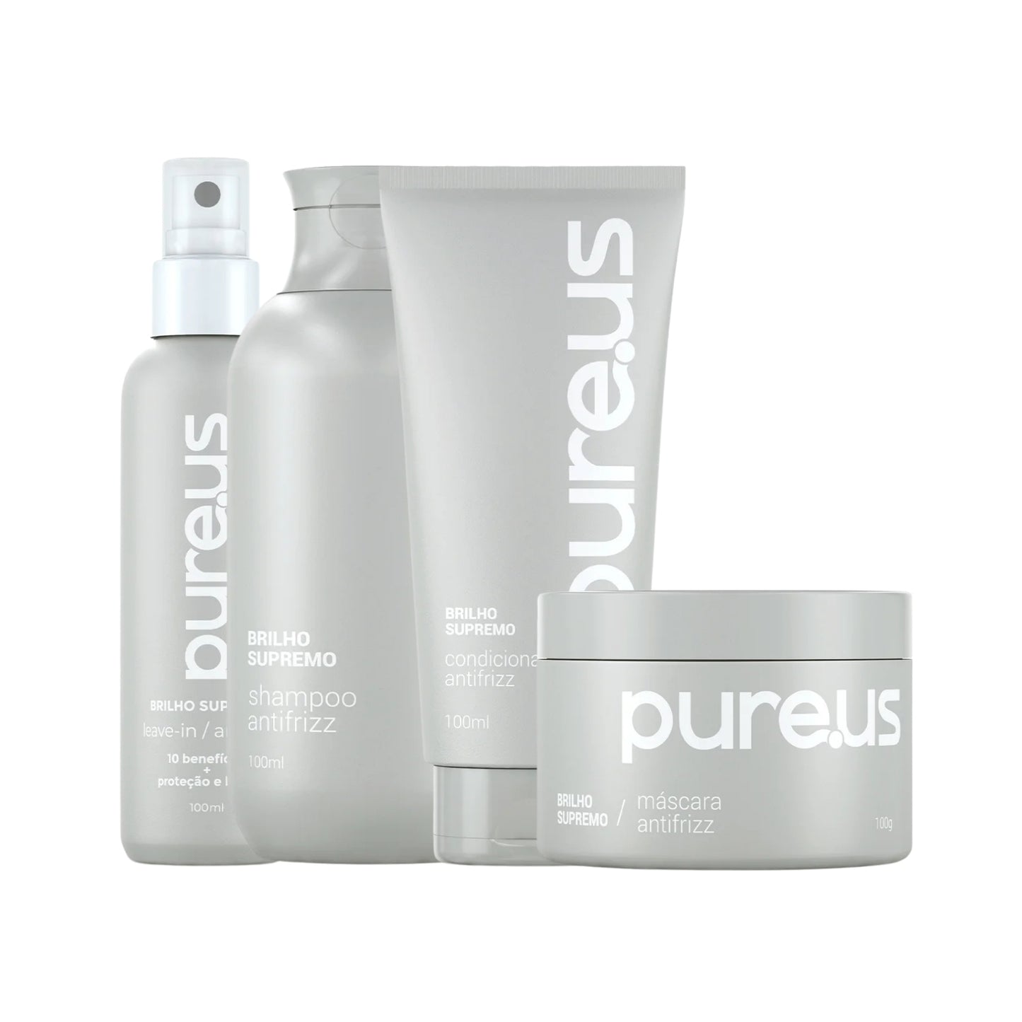 Kit Tratamento Madamelis Pure Us Antifrizz 4 Produtos