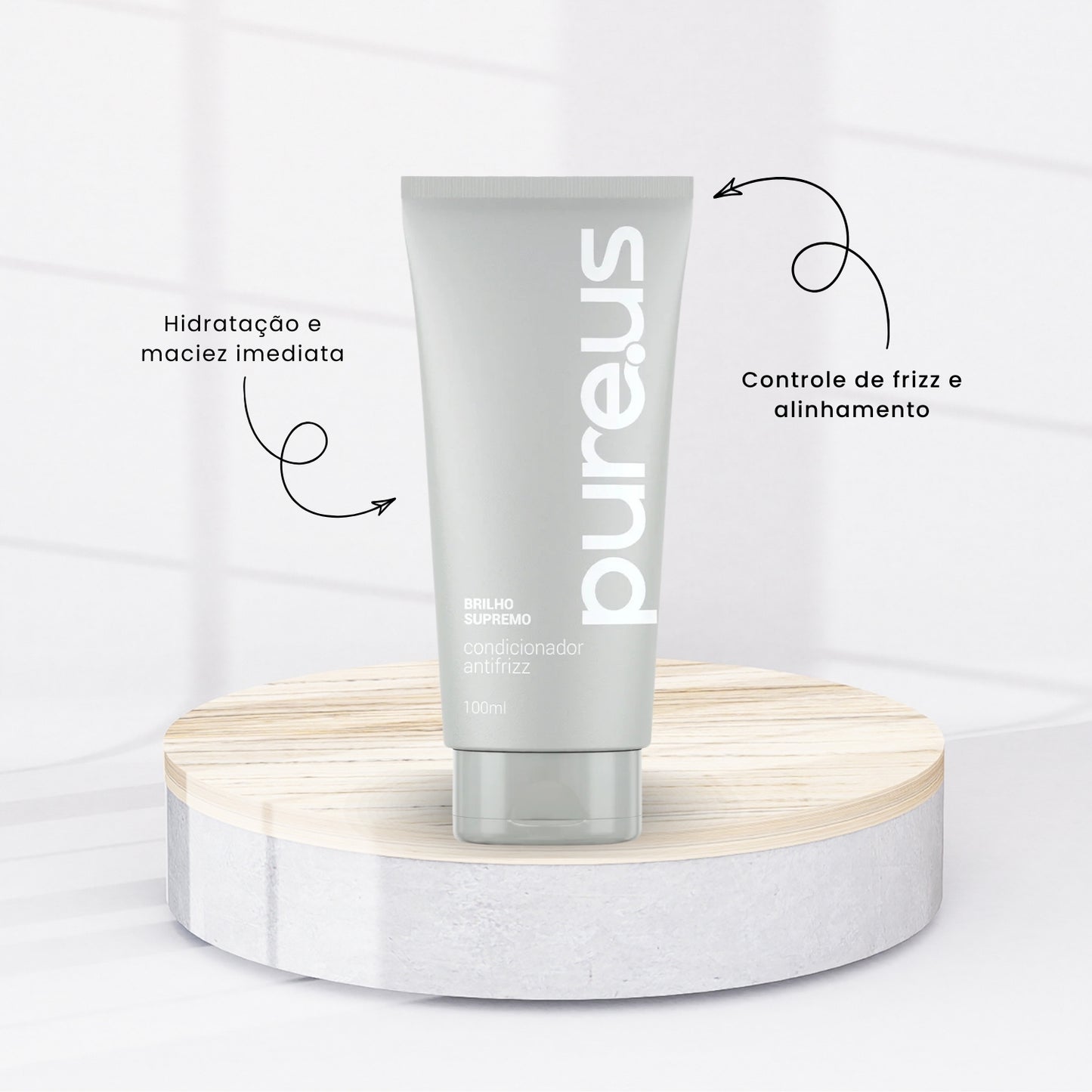 Kit Tratamento Madamelis Pure Us Antifrizz 4 Produtos