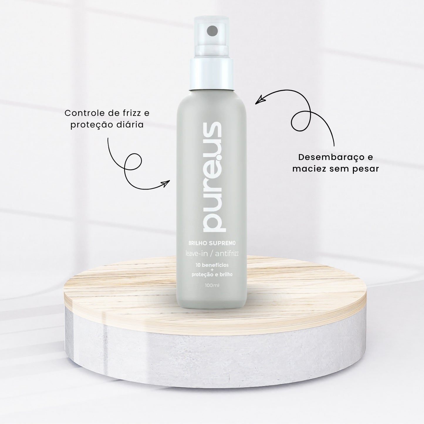 Kit Tratamento Madamelis Pure Us Antifrizz 4 Produtos