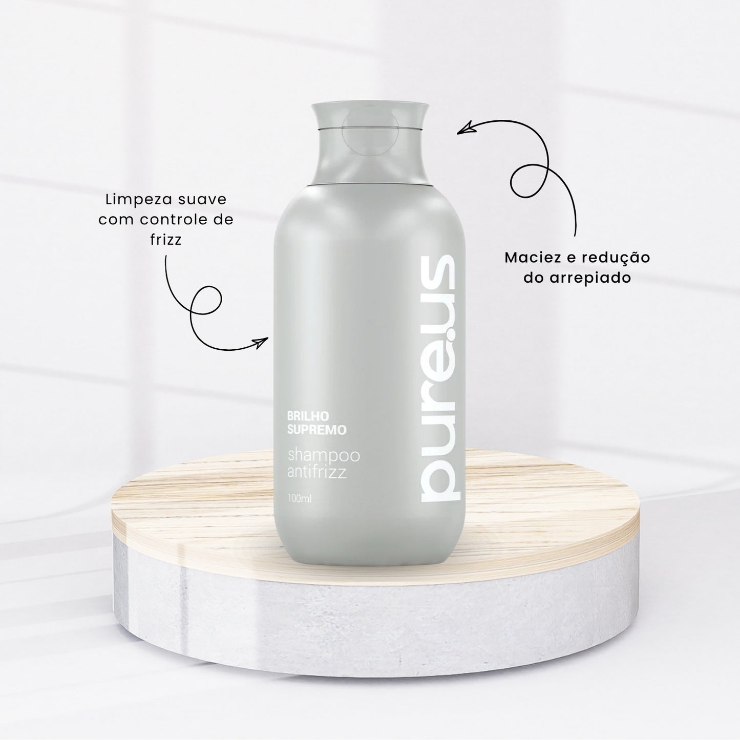 Kit Completo Madamelis Pure Us Antifrizz Hidratação