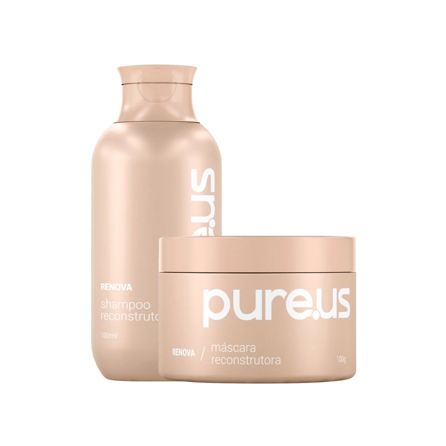 Kit Madamelis Pure Us Shampoo Mascara Reconstrutor 100 ml