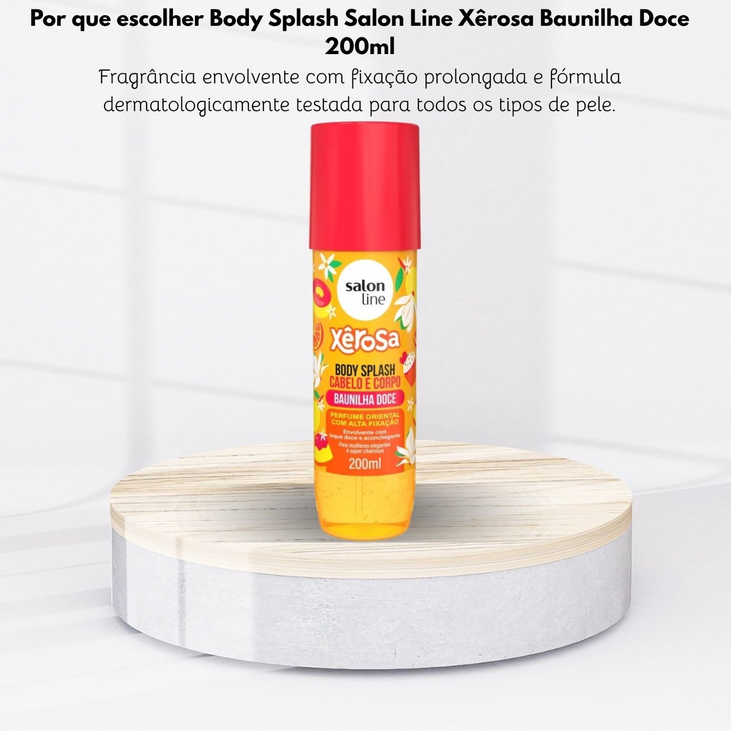 Body Splash Salon Line Xêrosa Baunilha Doce 200 ml