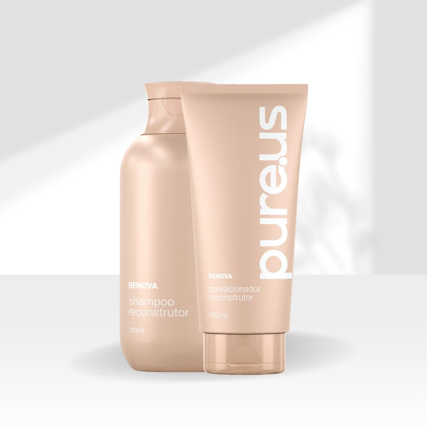 Kit Madamelis Pure Us Shampoo Condicionador Reconstrutor