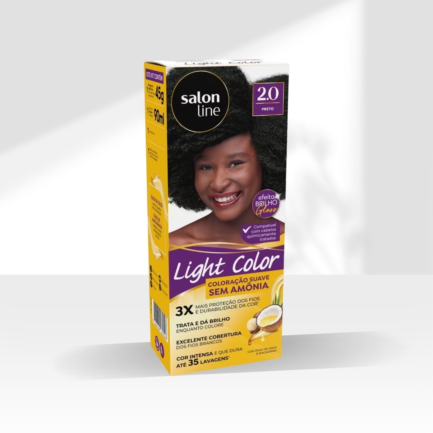 Coloração Salon Line Light Color Profissional 2.0 Preto
