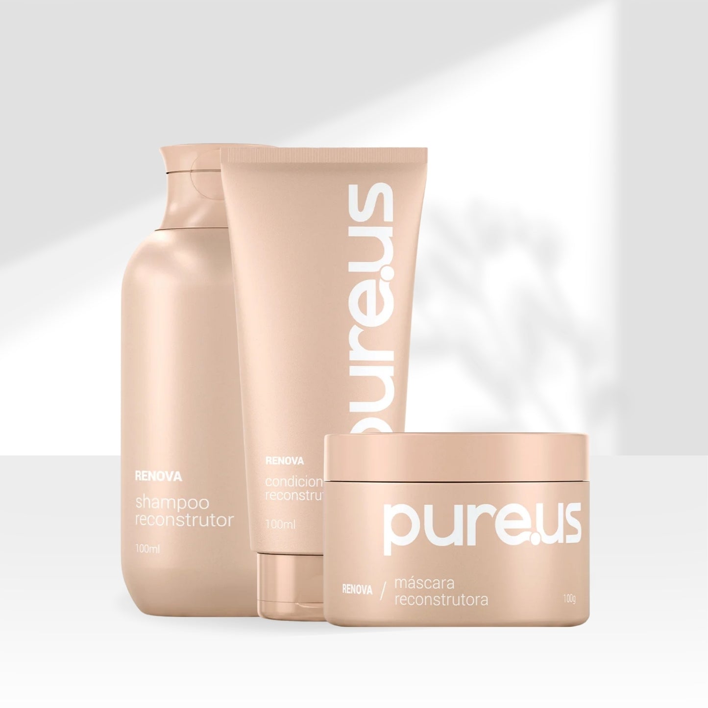 Kit Tratamento Madamelis Pure Us Reconstrutor 3 Produtos