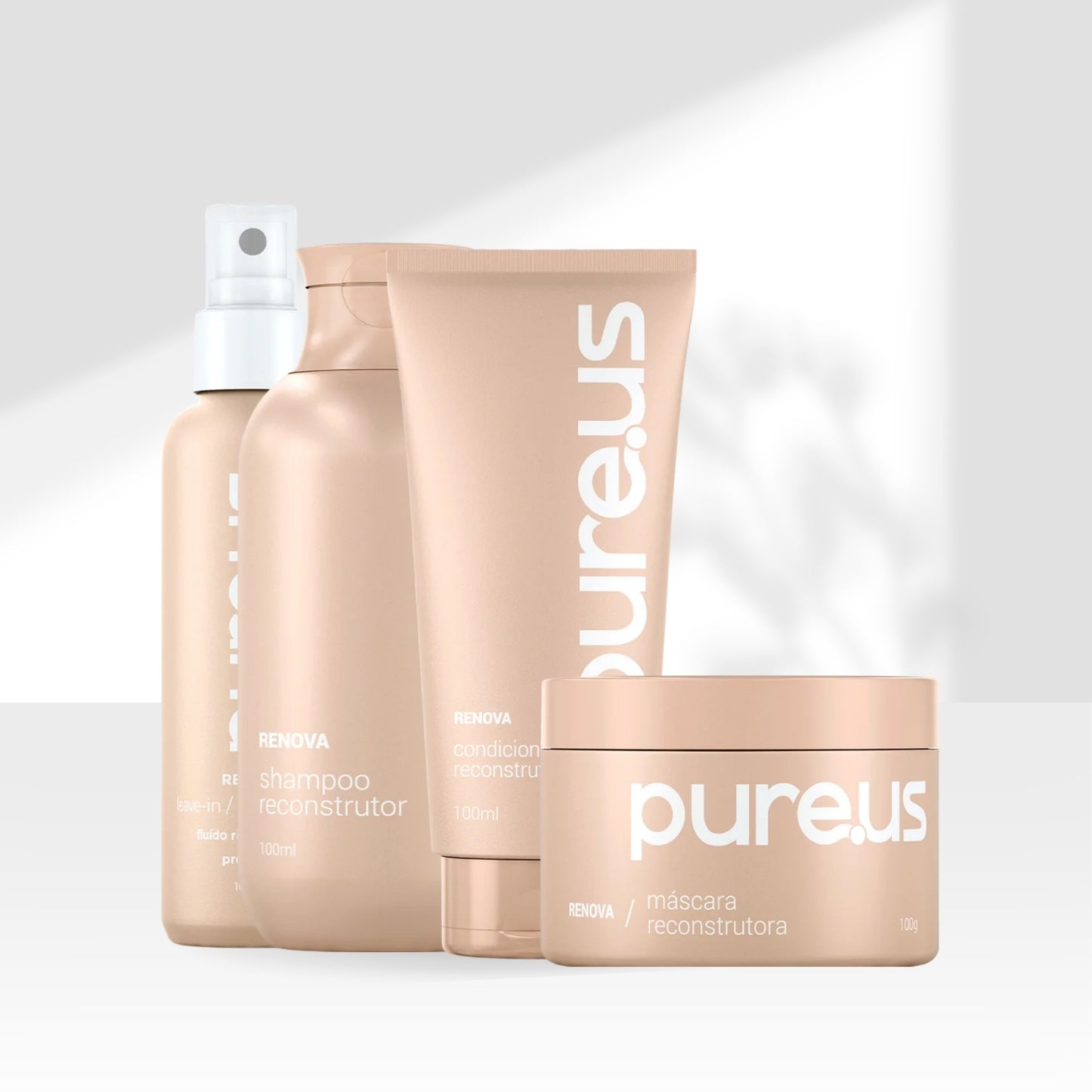 Kit Tratamento Madamelis Pure Us Reconstrutor 4 Produtos