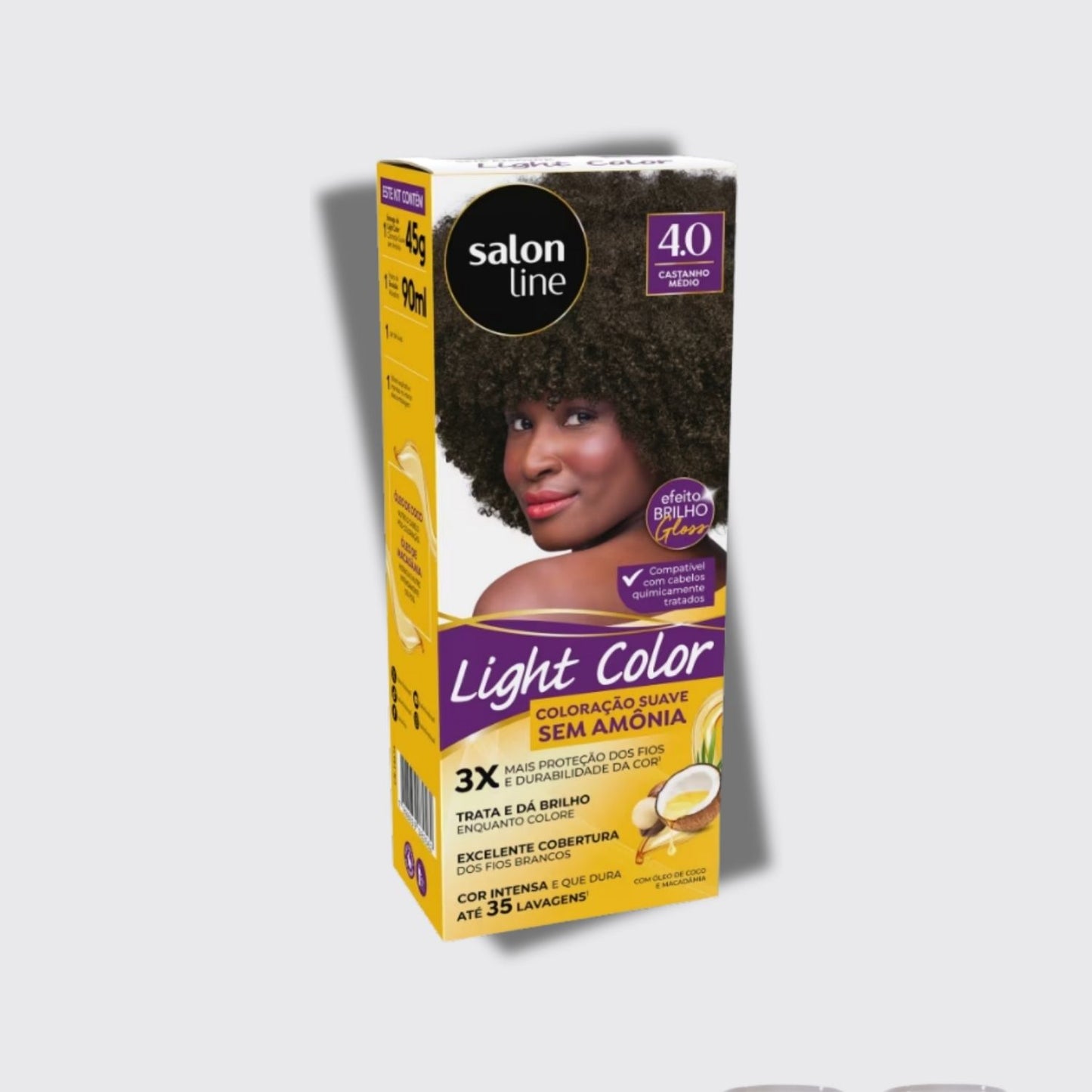 Coloração Salon Line Light Color Profissional 4.0 Castanho Médio